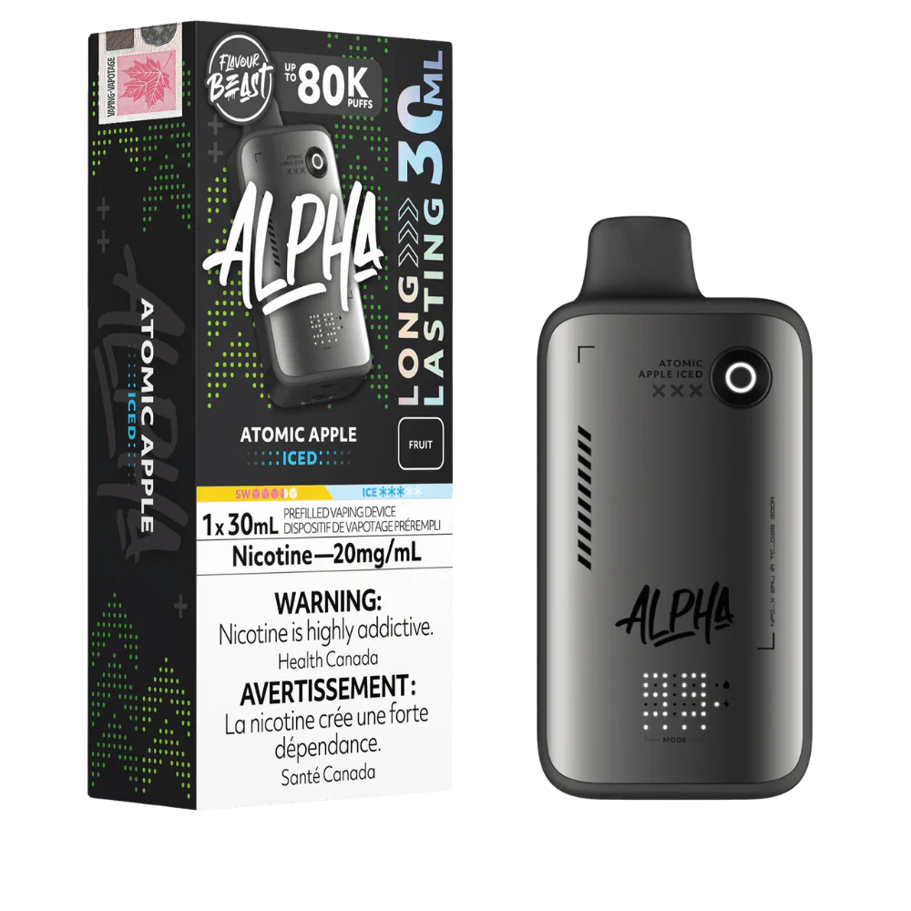 Flavour Beast Alpha 80K Atomic Apple Iced 20mg disposable (Provincial)