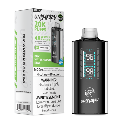 Flavour Beast Unleashed 20K Epic Watermelon Kiwi 20mg disposable (Provincial)