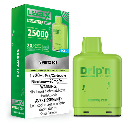 Drip’n LevelX Boost G2 25K Pod Spritz Ice 20mg (Provincial) {4A}