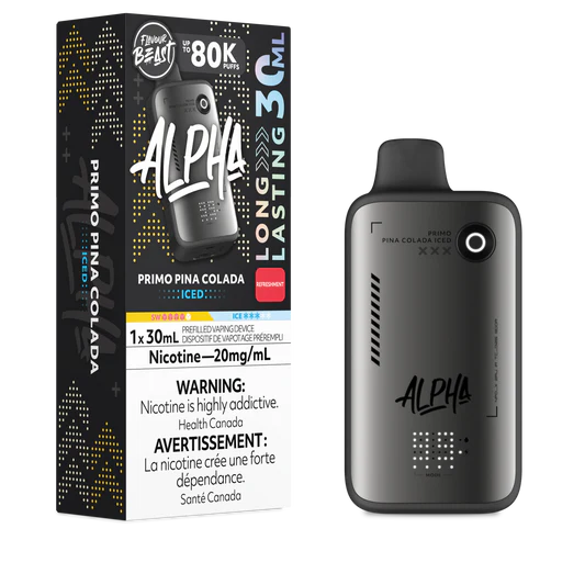 Flavour Beast Alpha 80K Primo Pina Colada Iced 20mg disposable (Provincial)