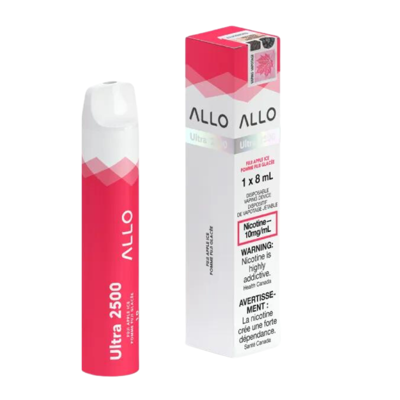 Allo Ultra 2500 Fuji Apple Ice 10mg/mL disposable (Provincial)