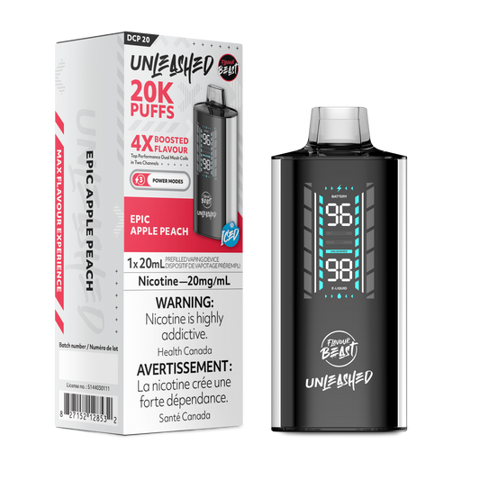 Flavour Beast Unleashed 20K Epic Apple Peach 20mg disposable (Provincial)