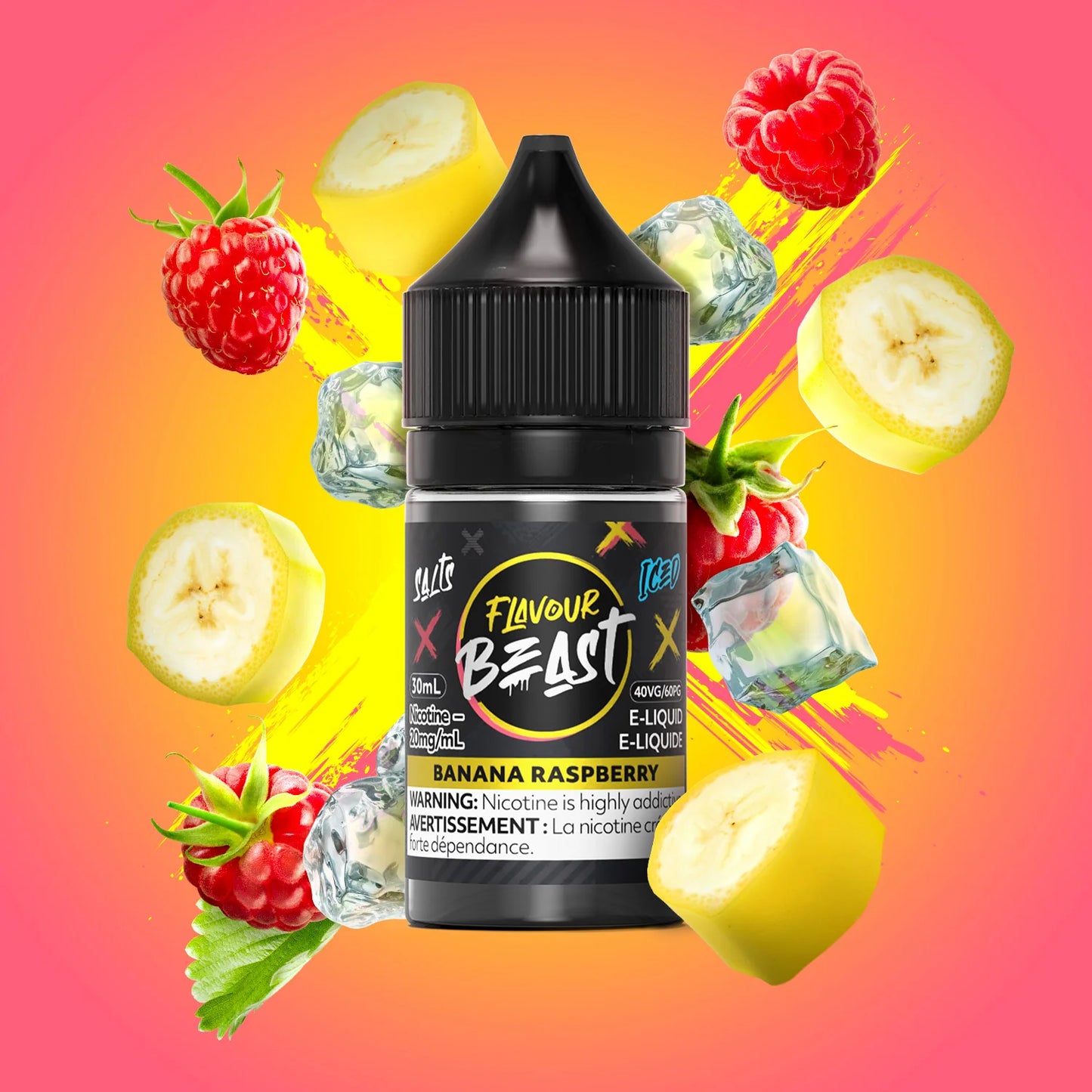 Flavour Beast E-Liquid Banana Raspberry 20mg - 30ml (Provincial)