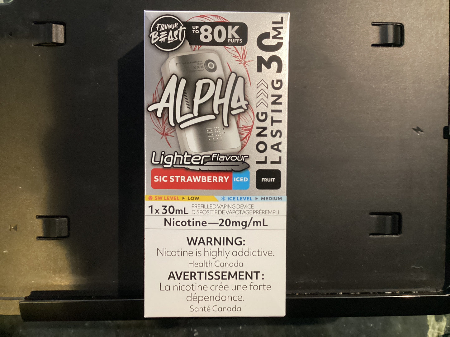 Flavour Beast Alpha 80k Light Sic Strawberry Iced 20mg Disposable (Provincial)
