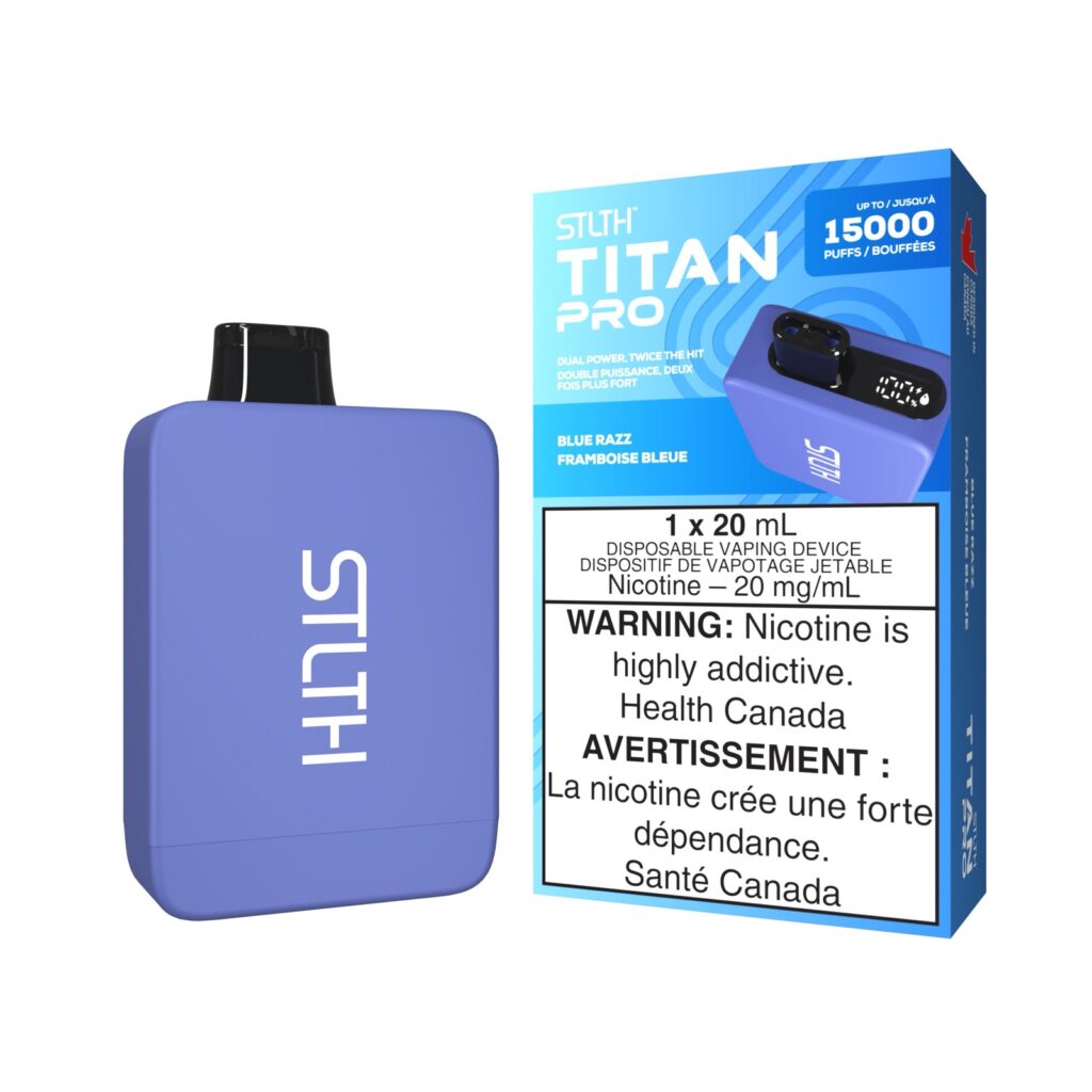 Stlth Titan Pro 15K Blue Razz 20mg/mL Disposable (Provincial)