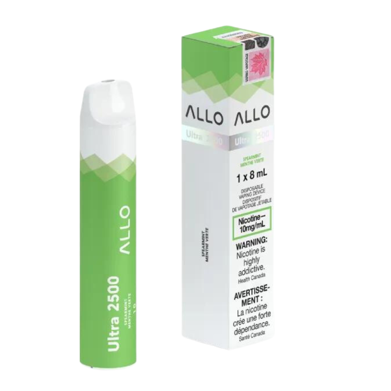 Allo Ultra 2500 Spearmint 10mg Disposable (Provincial)