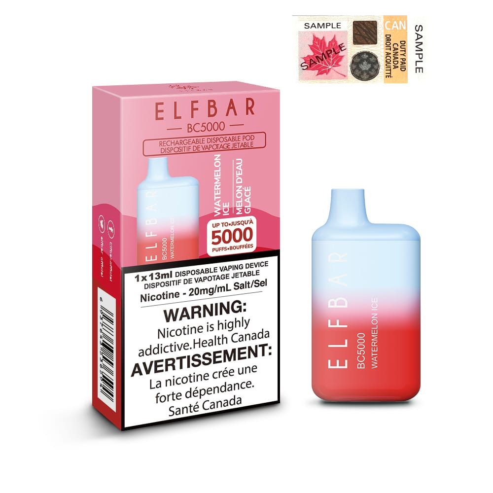 Elf Bar BC5000 Watermelon Ice 20mg/mL disposable