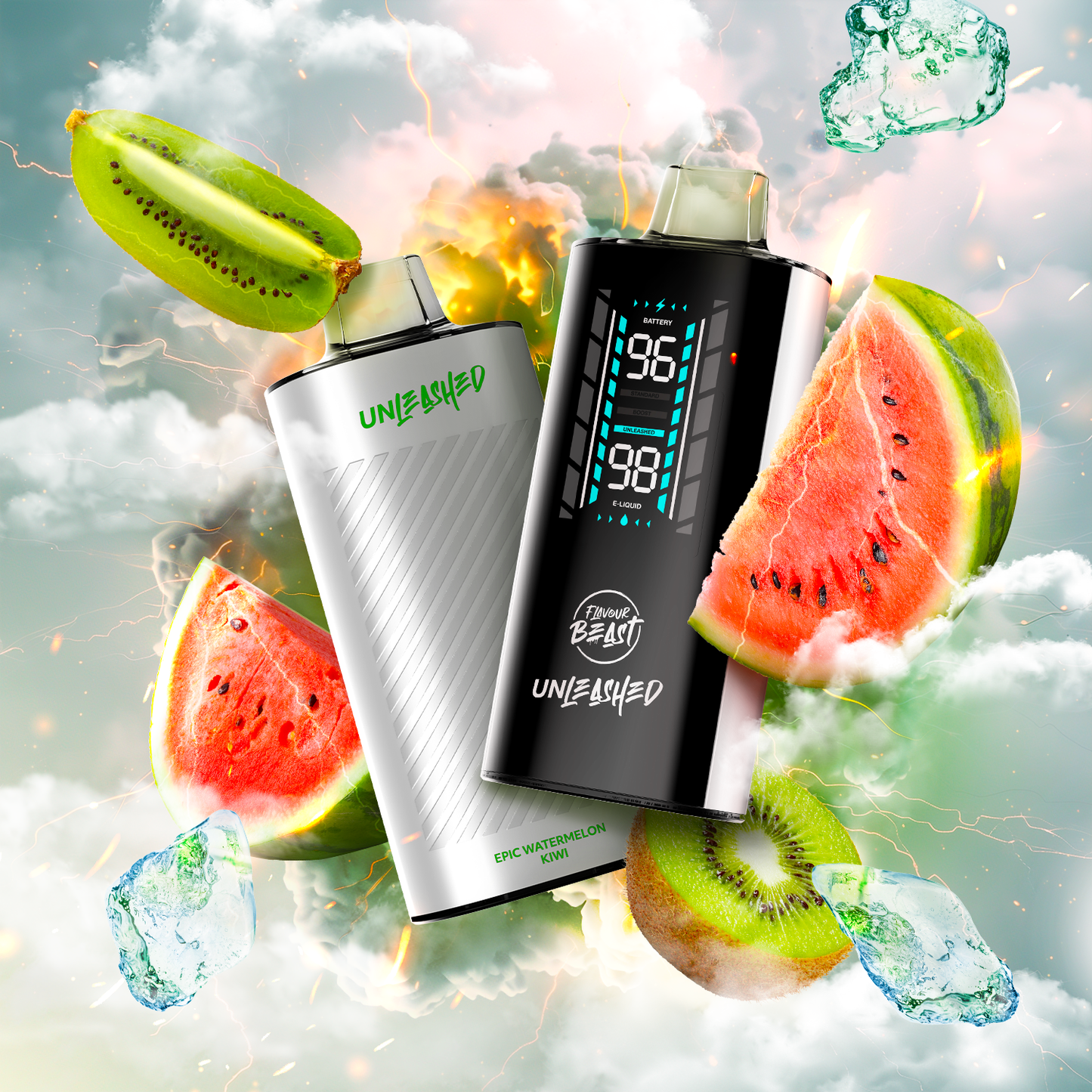 Flavour Beast Unleashed 20K Epic Watermelon Kiwi 20mg disposable (Provincial)