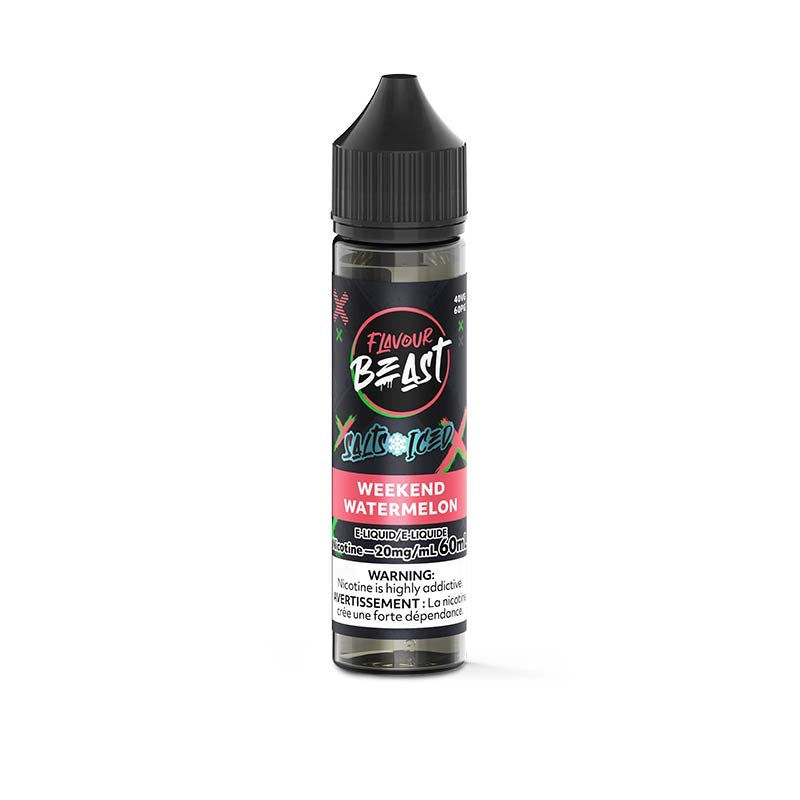 Flavour Beast E-Liquid Weekend Watermelon Iced 20mg - 60ml (Provincial)