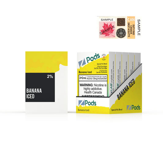 Zpods Banana Iced 20mg/ml (Provincial)