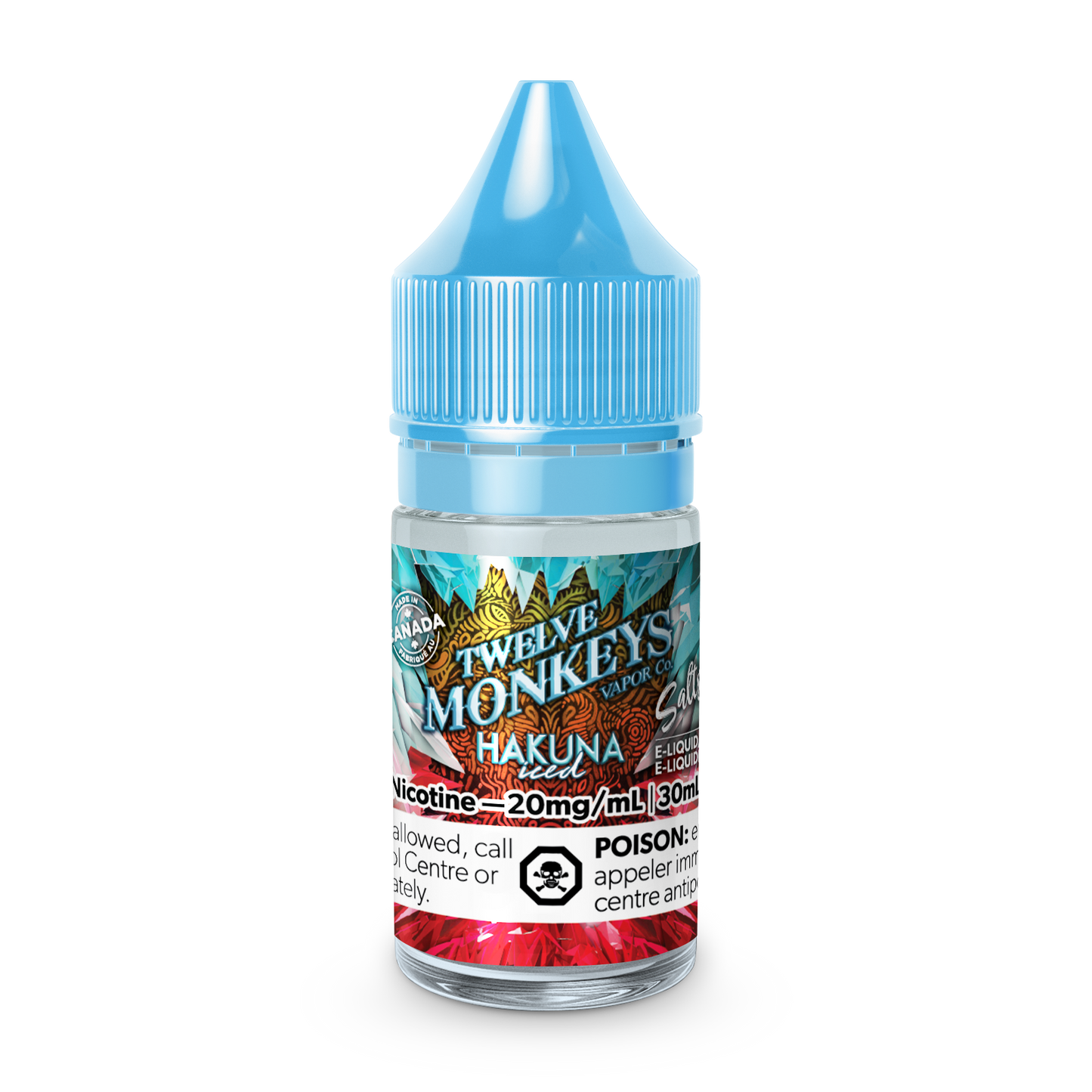 Twelve Monkeys E-liquid Ice Age Hakuna 10mg - 30ml (Provincial)