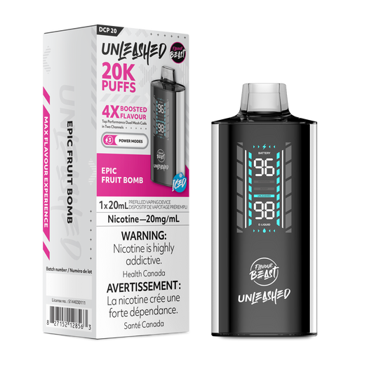 Flavour Beast Unleashed 20K Epic Fruit Bomb 20mg disposable (Provincial)