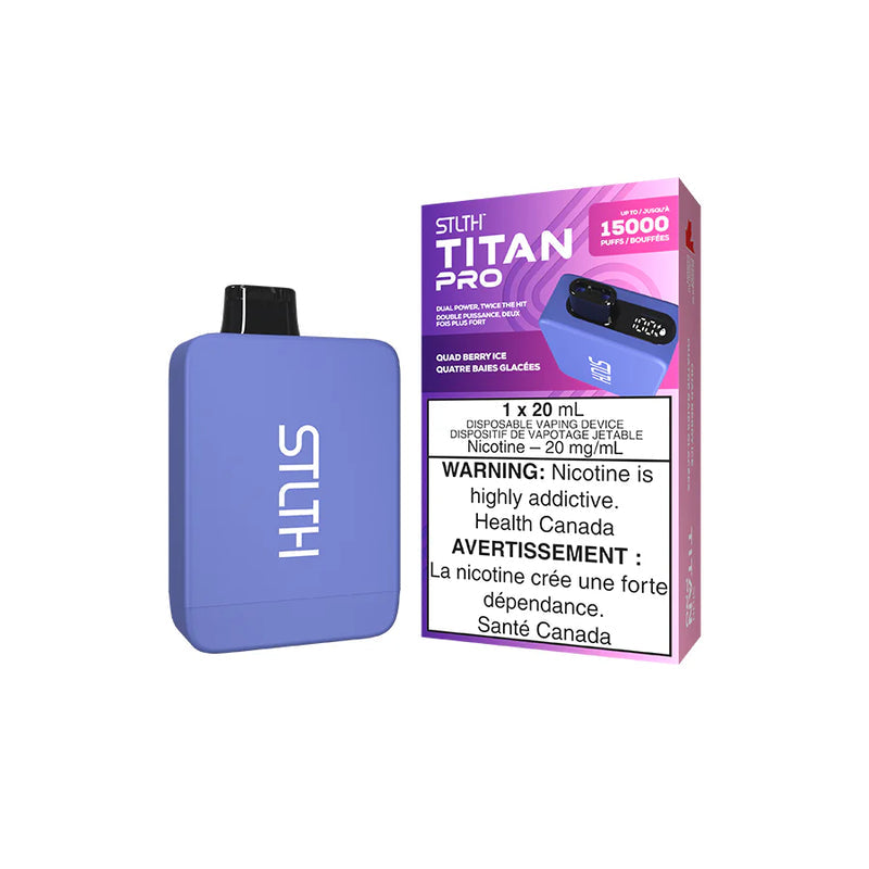 Stlth Titan Pro 15K Quad Berry Ice Disposable (Provincial)