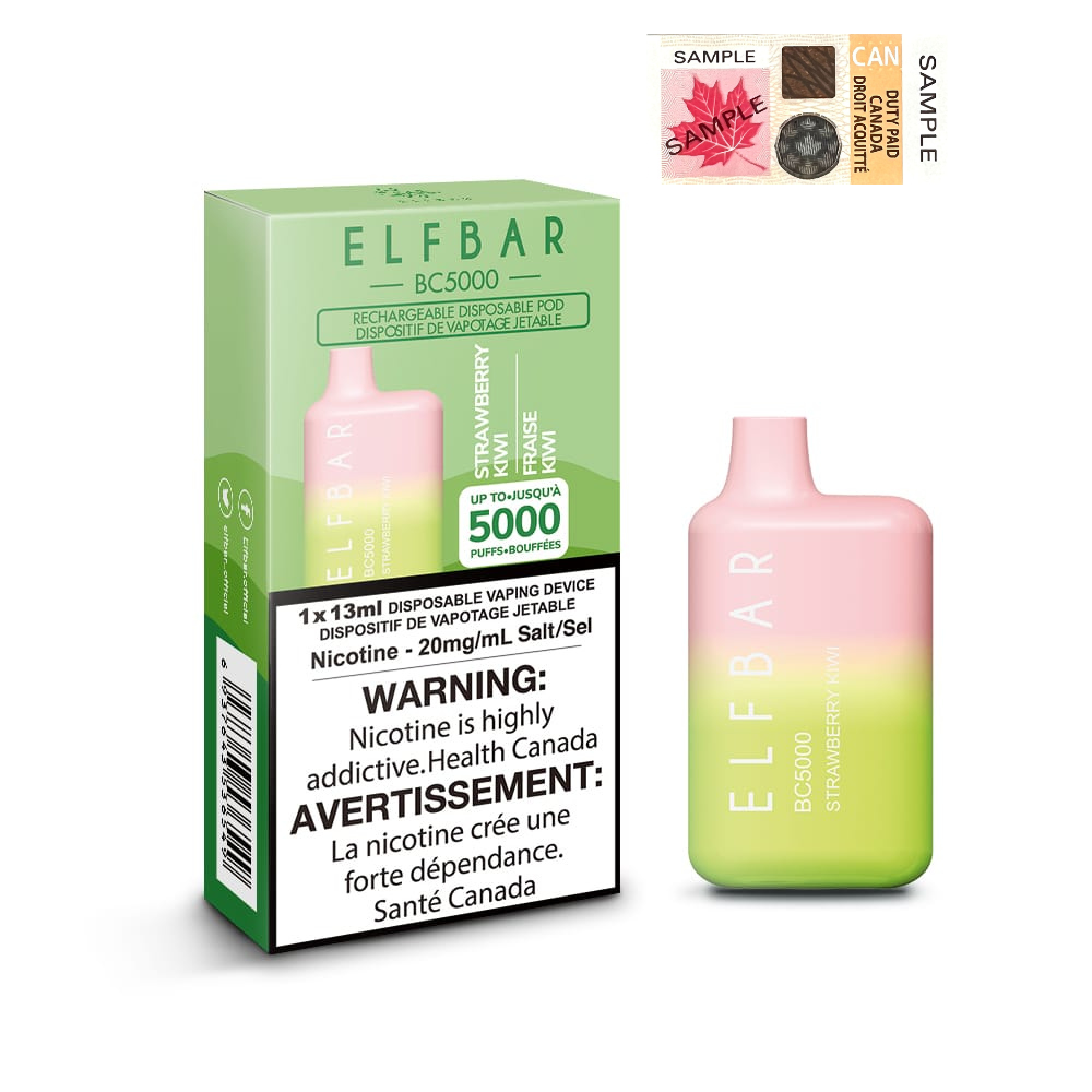 Elf Bar BC5000 Strawberry Kiwi 20mg/mL disposable