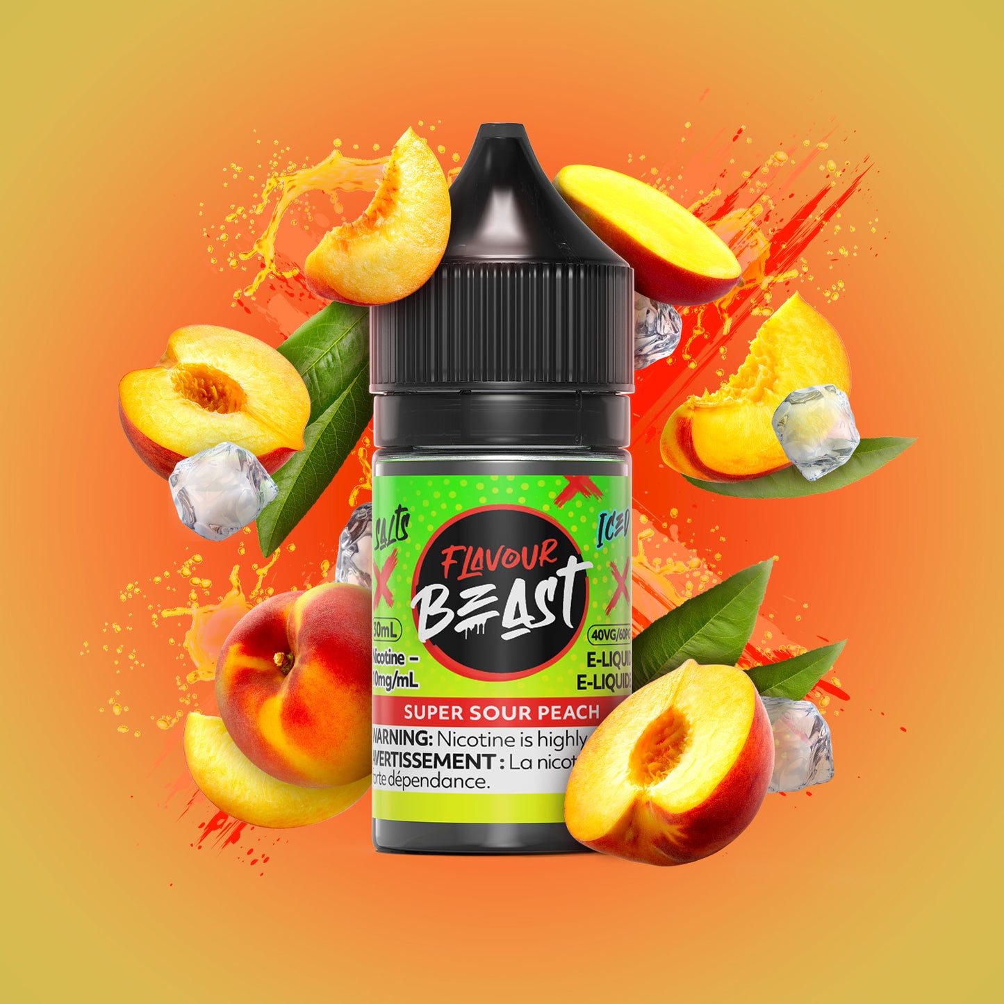 Flavour Beast E-Liquid Super Sour Peach 20mg - 30ml (Provincial)