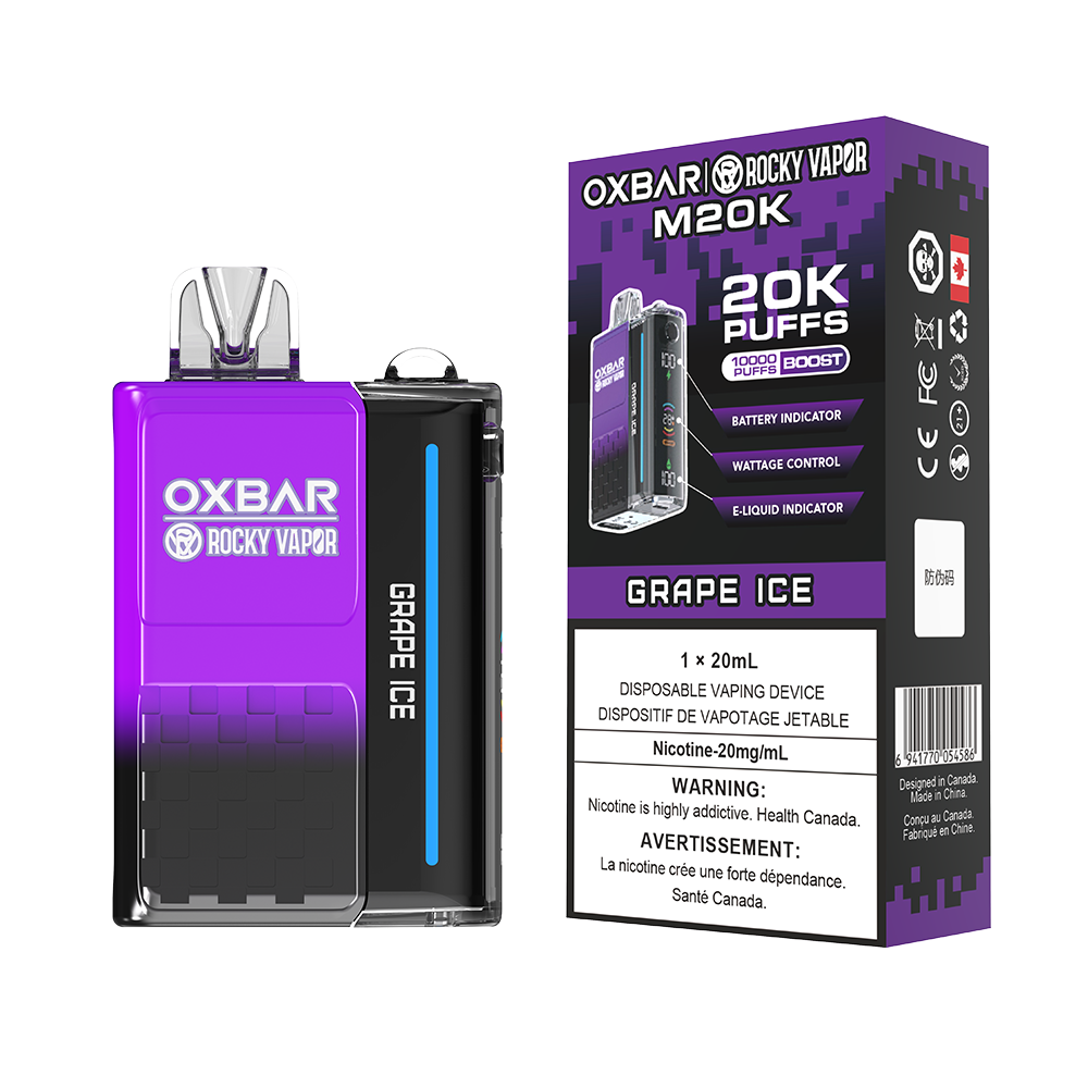 Oxbar M20K Grape Ice 20mg/ml disposable(Provincial)