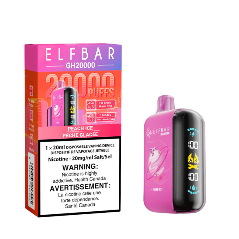 Elf Bar GH20K Peach Ice 20mg/mL disposable (Provincial)