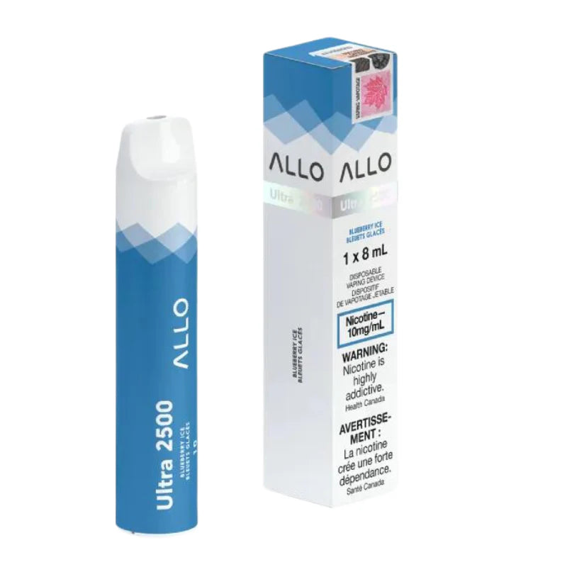 Allo ultra 2500 Blueberry Ice 10mg disposable (Provincial)