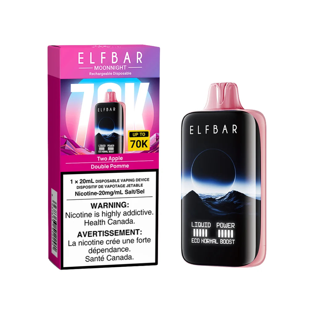 Elfbar Moonnight 70k Two Apple 20mg/mL disposable(Provincial)