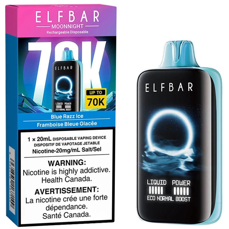 Elfbar Moonnight 70k Blue Razz Ice 20mg/mL disposable(Provincial)