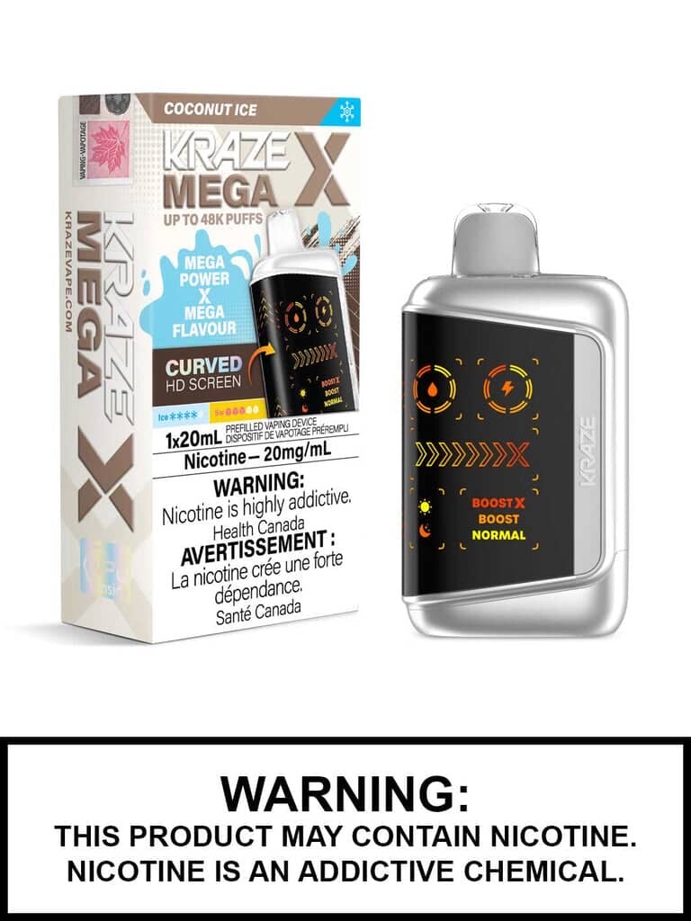 Kraze Mega X 48K Coconut Ice 20mg Disposable (Provincial)