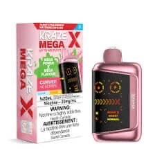 Kraze Mega X 48K Tangy Strawberry Watermelon Ice 20mg Disposable (Provincial)