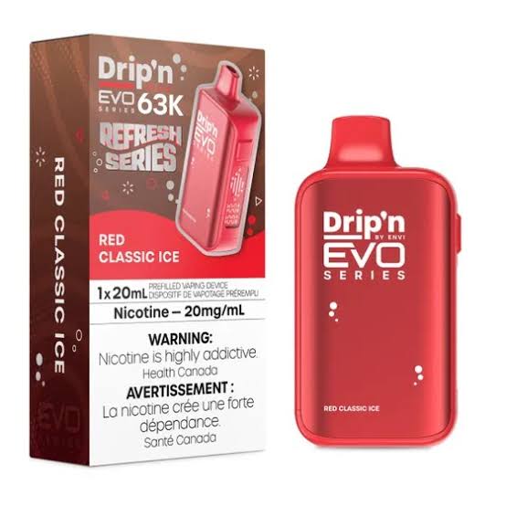 Drip’n EVO 63K Red Classic Ice 20mg/ml Disposable (Provincial)