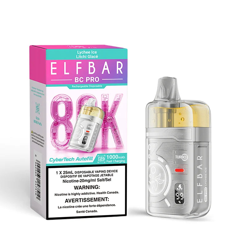 Elf Bar BC Pro 80k Lychee Ice 20mg/mL disposable (Provincial)