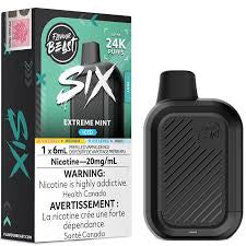 Flavour Beast SIX 24k Extreme Mint Iced 20mg disposable (Provincial)