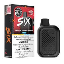 Flavour Beast SIX 24k Bangin Blood Orange Iced 20mg disposable (Provincial)