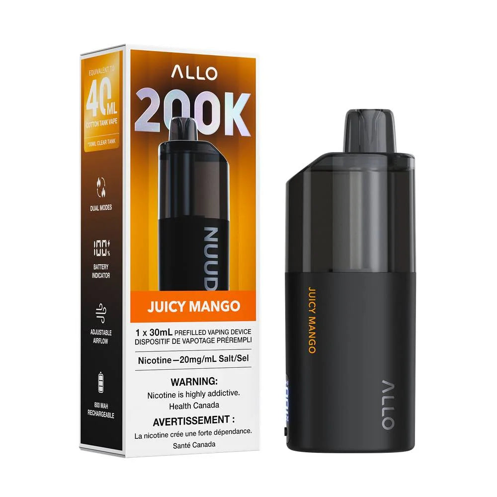 Allo Nuud 200k Juicy Mango 20mg - 30ml disposable (Provincial)