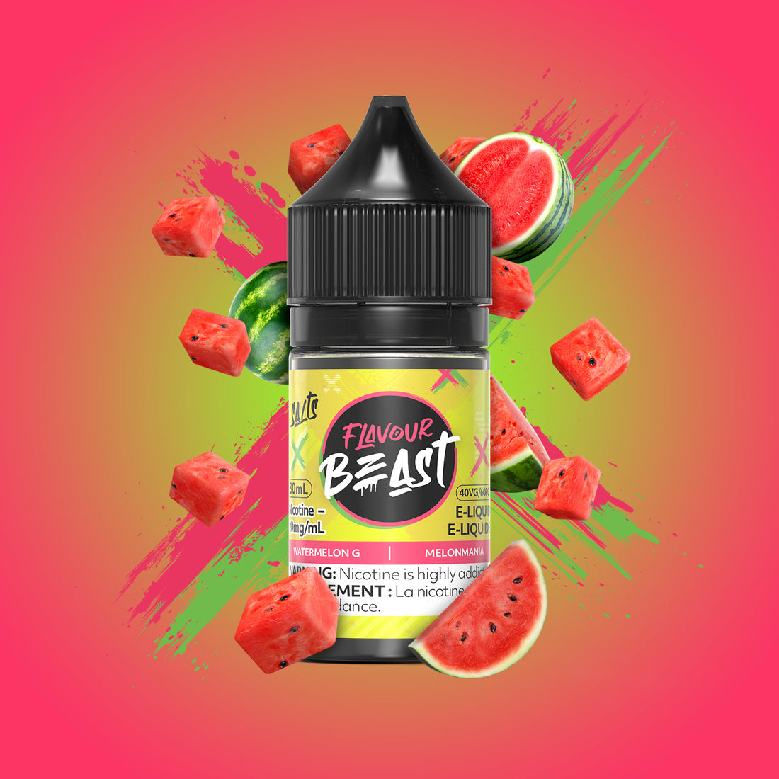 Flavour Beast E-Liquid Watermelon G 10mg - 30ml (Provincial)