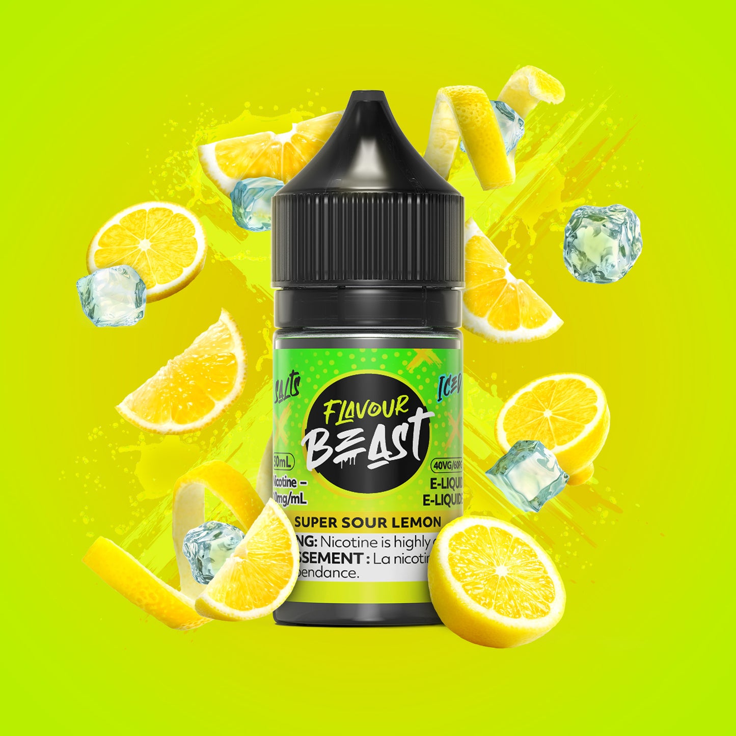 Flavour Beast E-Liquid Super Sour Lemon Iced 20mg - 30ml (Provincial)