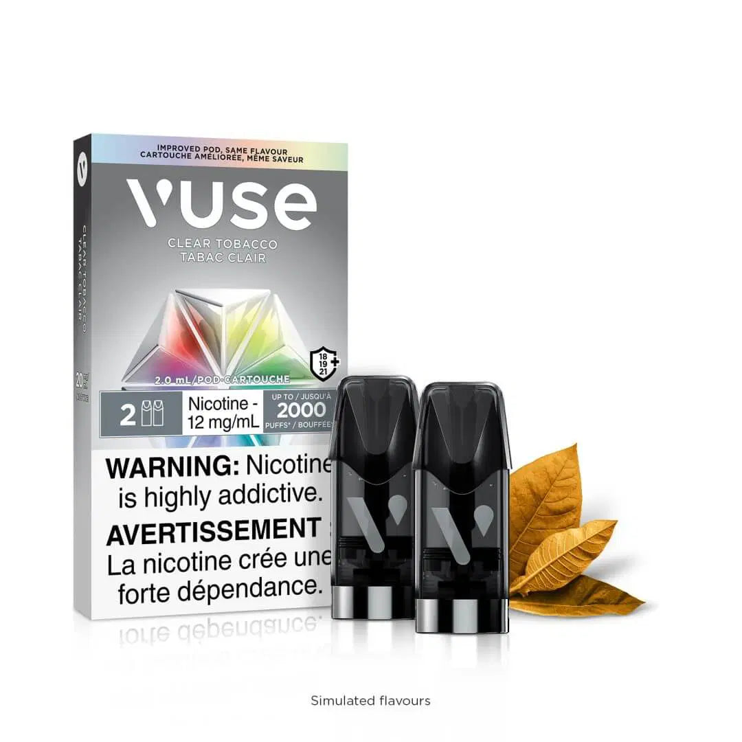 Vuse ePod Clear Flavour free 12mg X2 (Provincial Tax)