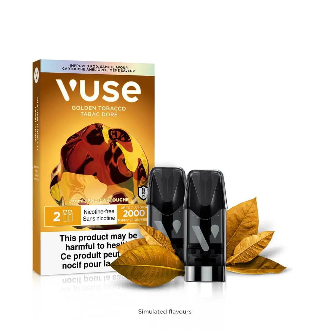 Vuse ePod Golden Tobacco Nicotine free X2 (Provincial)