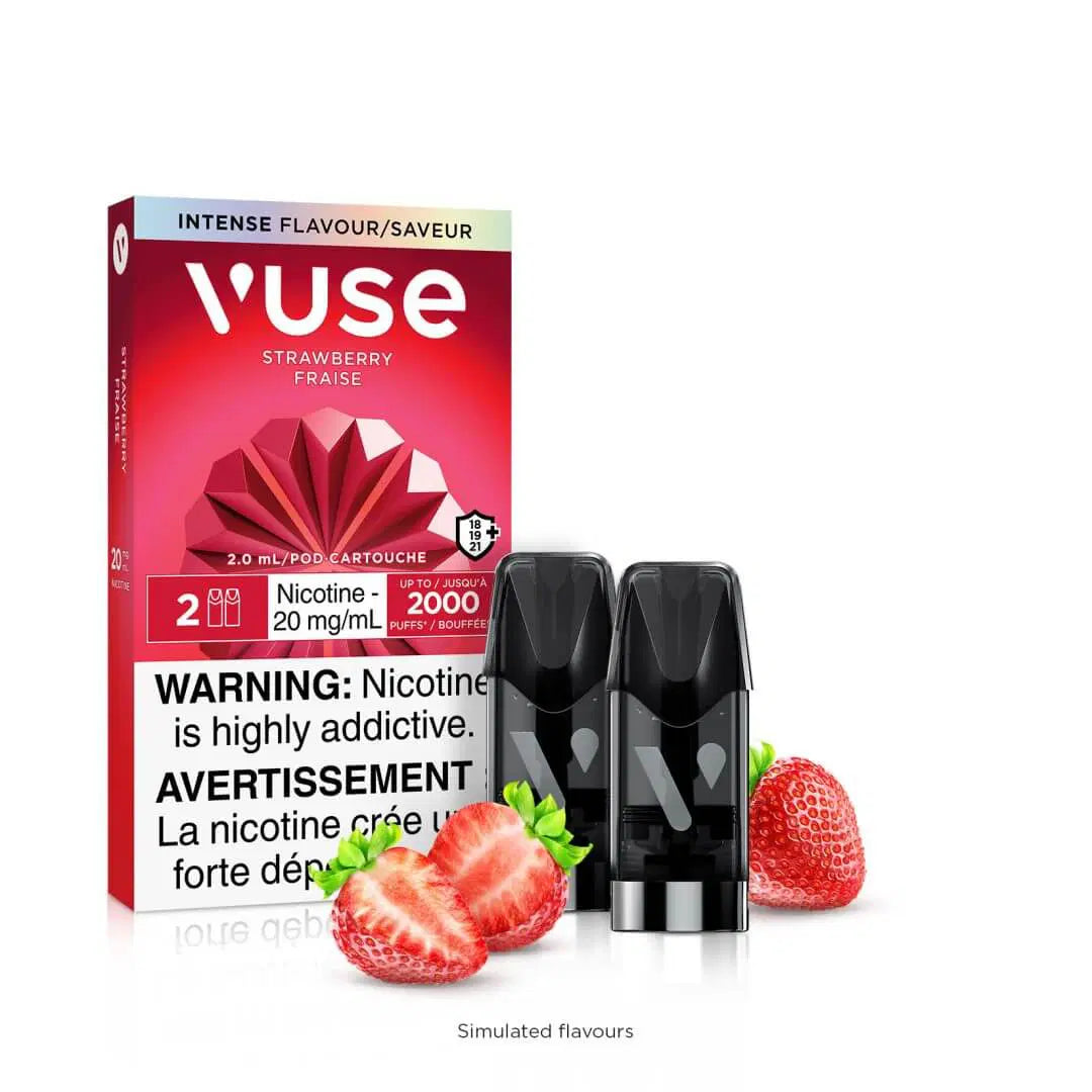 Vuse ePod Strawberry 20mg X2 (Provincial Tax)