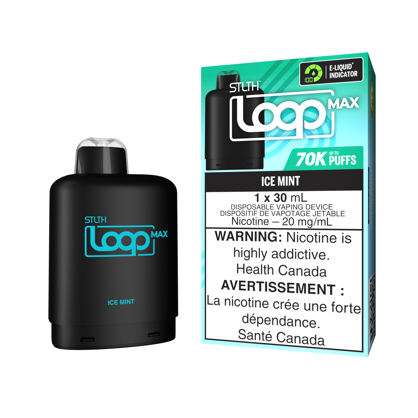 Stlth Loop Max 70K Ice Mint 20mg - 20ml (Provincial)