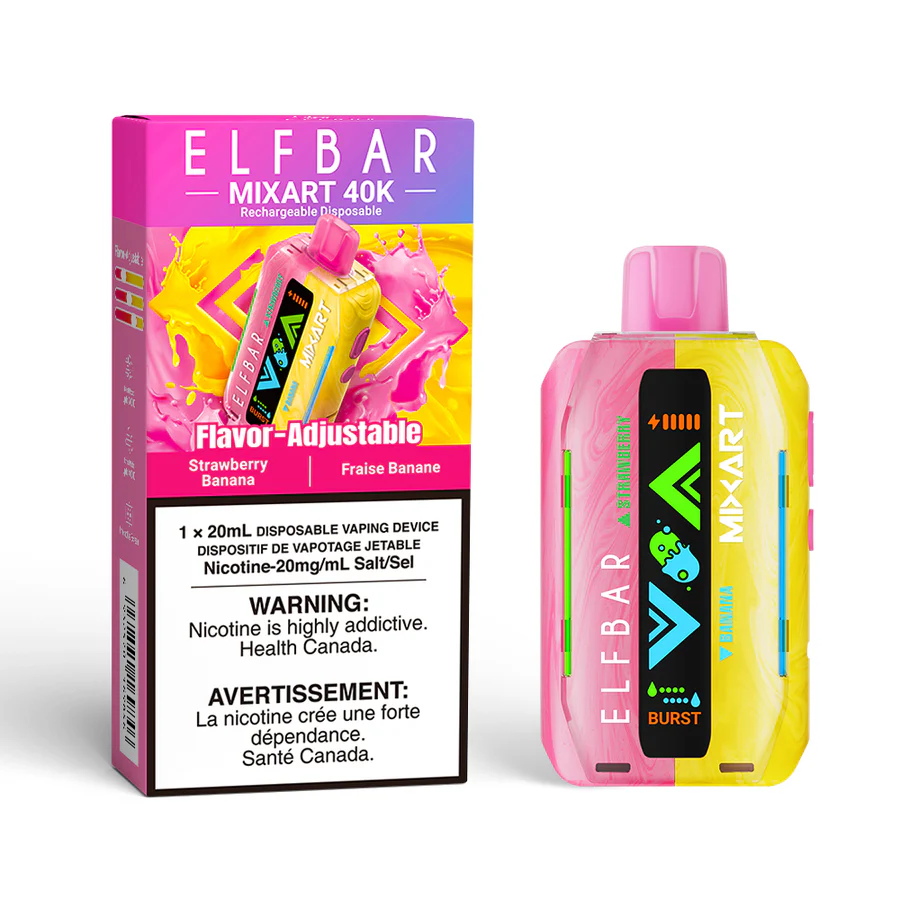 Elf Bar MixArt 40K Strawberry Banana 20mg/mL disposable (Provincial)