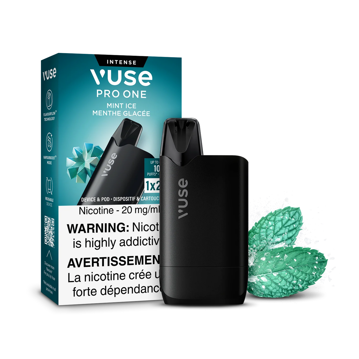 Vuse Pro One 1k ReadyToVape Mint Ice 20mg/mL (Provincial)