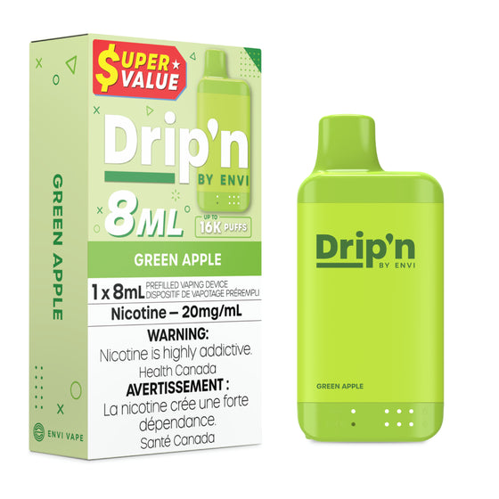 Drip’n 16k Green Apple 20mg/ml disposable (Provincial)