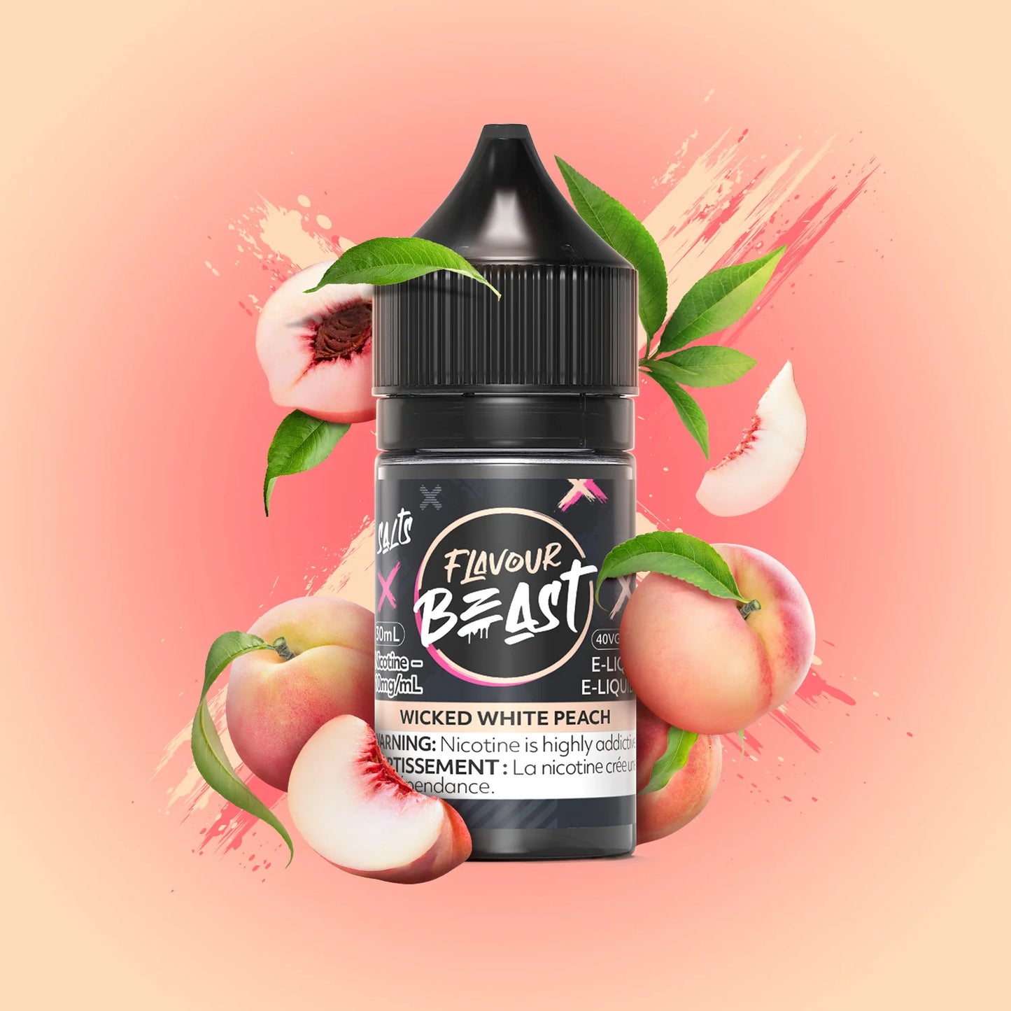 Flavour Beast E-liquid Wicked White Peach 20mg - 30ml (Provincial)