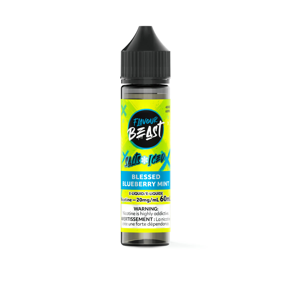 Flavour Beast E-liquid Blessed Blueberry Mint20mg - 60ml (Provincial)