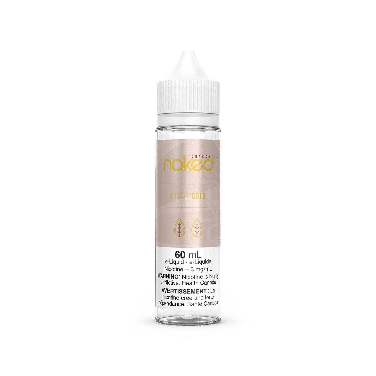 Naked E-liquid Euro Gold 0mg - 60mL (Provincial)