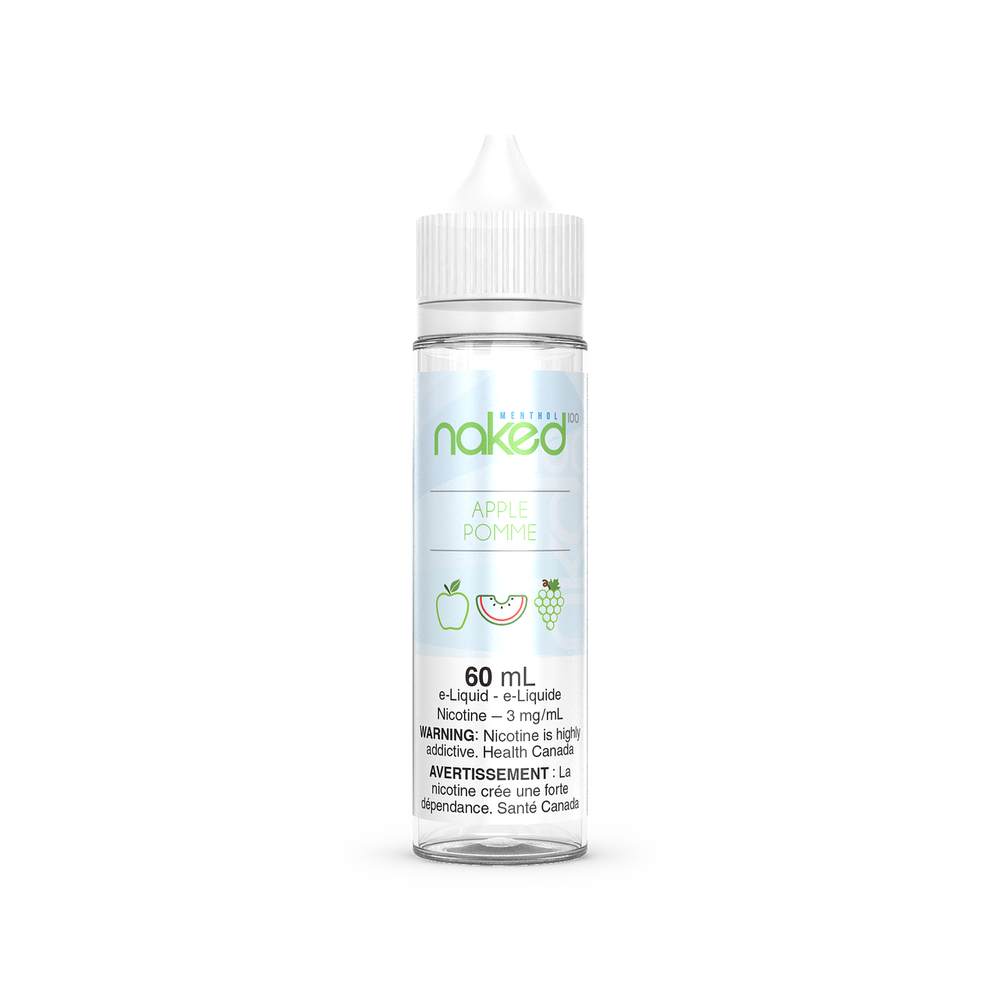 Naked E-liquid Apple (Menthol) 6mg - 60ml (Provincial)