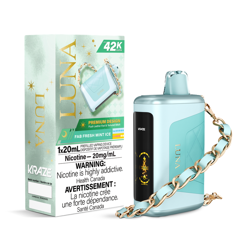 Kraze Luna 42K Fab Mint ice 20mg/mL Disposable (Provincial)