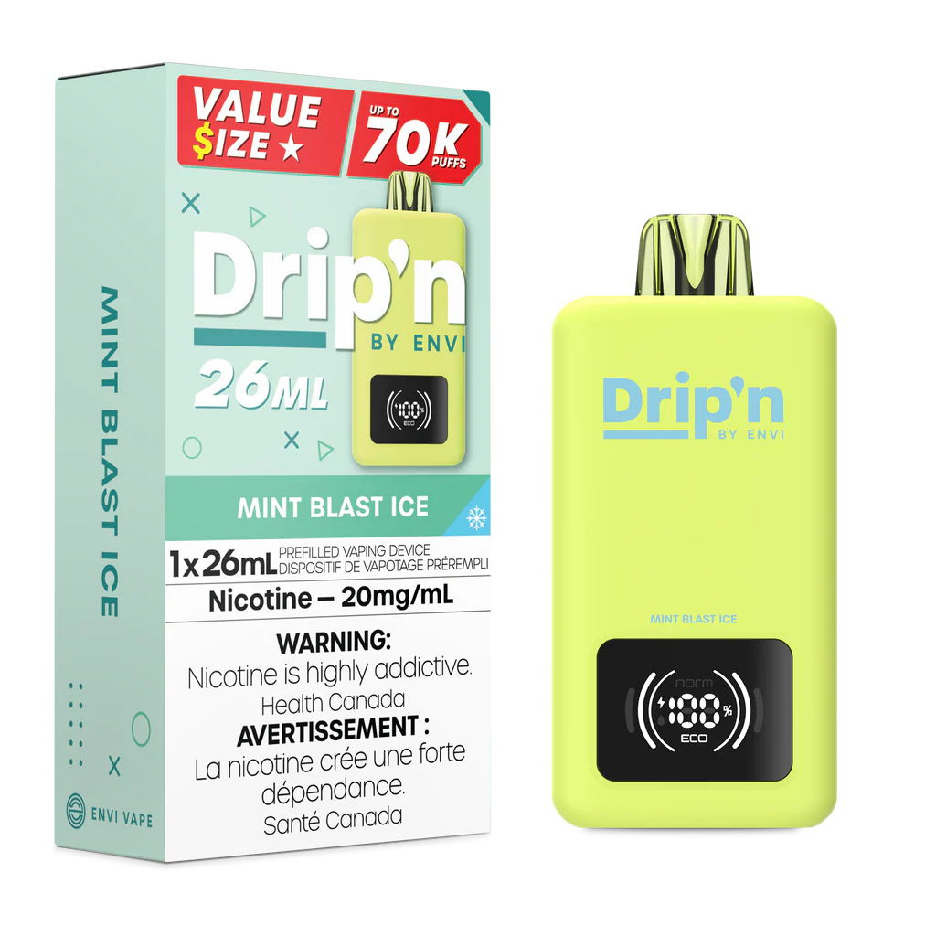 Drip’n 70K Mint Blast Ice 20mg/ml disposable (Provincial)