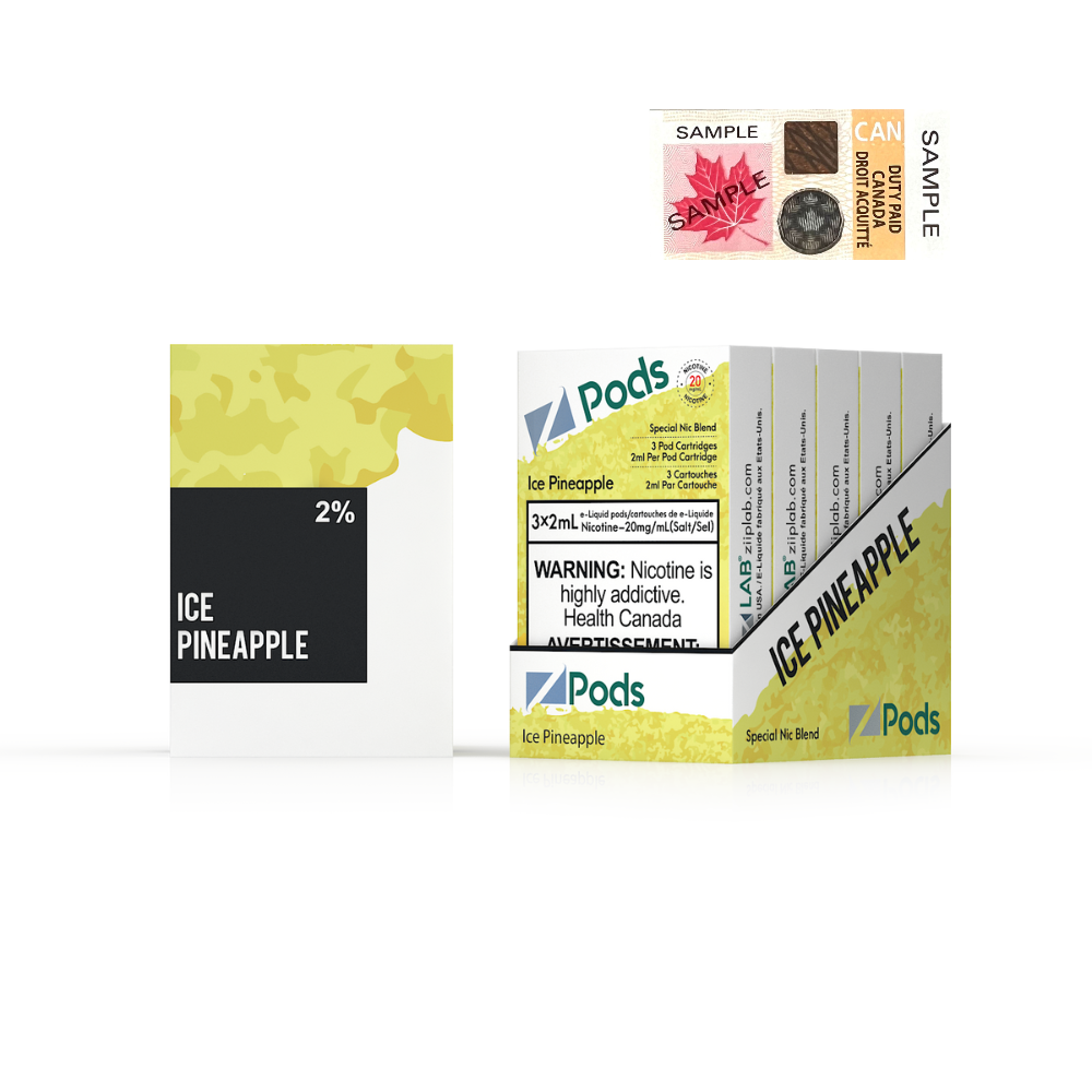 Zpods Ice Pineapple 20mg (Provincial)