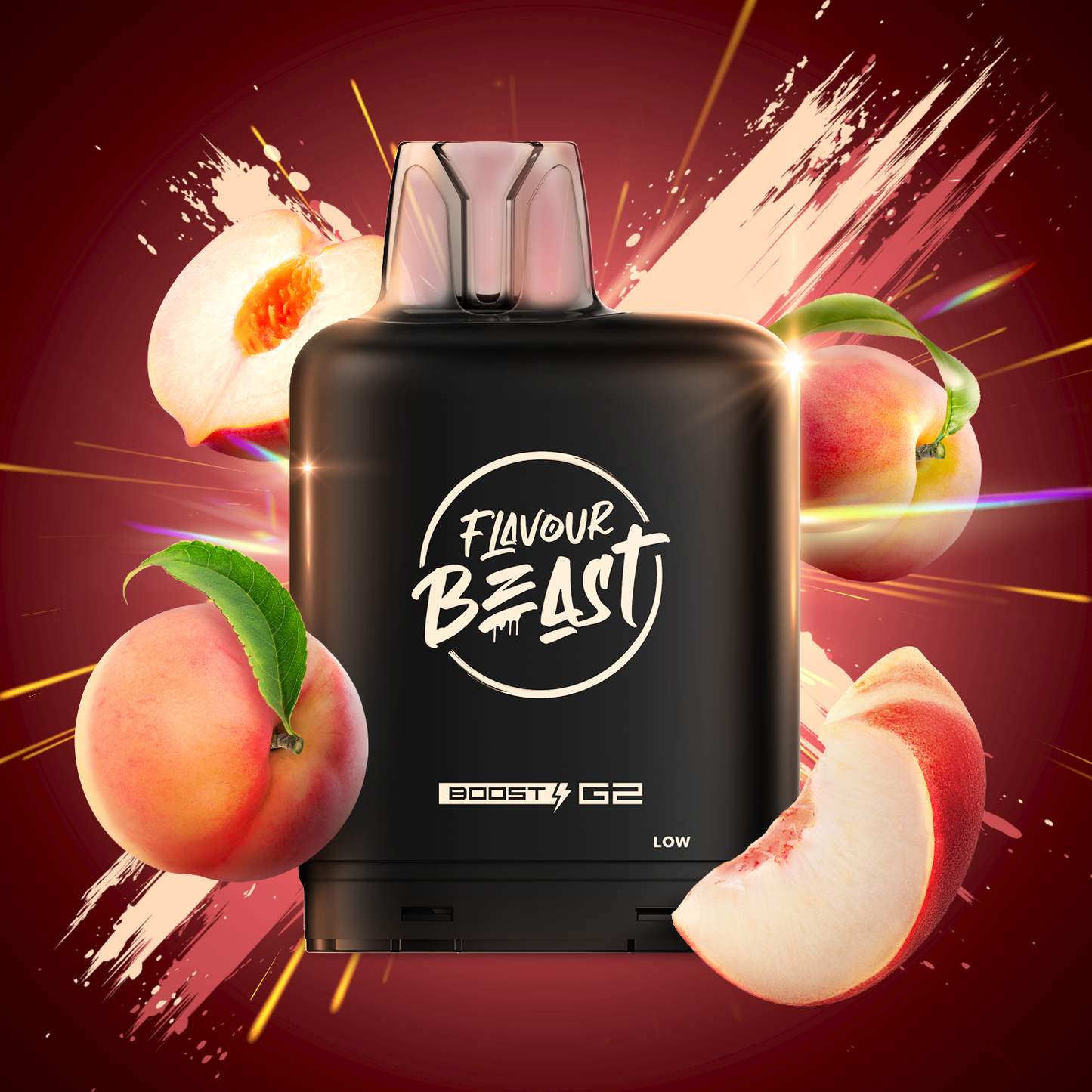 Flavour Beast LevelX Boost Pod G2 25K Wicked White Peach 20mg (Provincial)