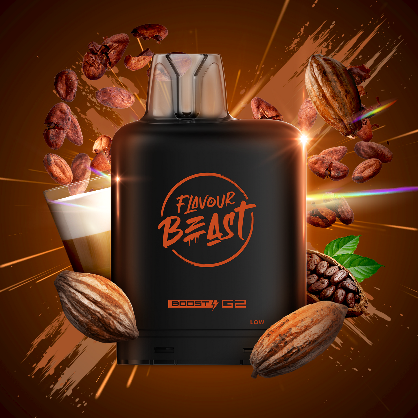 Flavour Beast LevelX Boost Pod G2 25K Loco Cocoa Latte 20mg (Provincial) {5B}