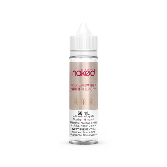 Naked E-liquid American Patriots Tobacco 12mg - 60ml (Provincial)